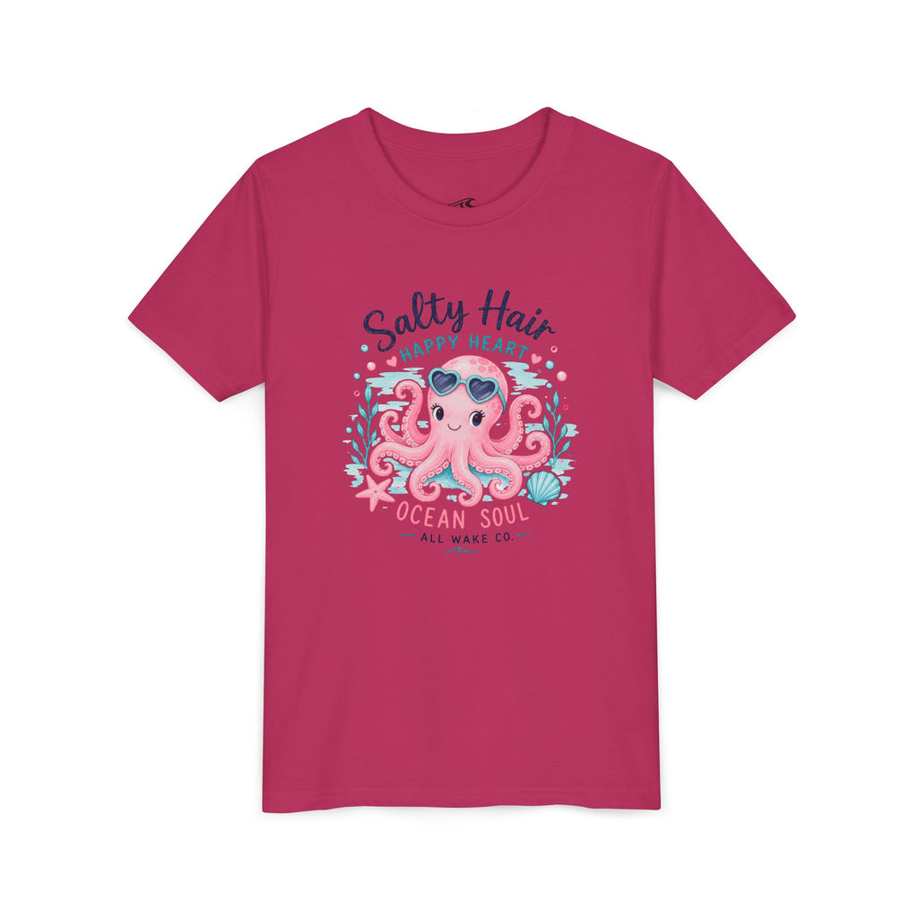 All Wake Co. Octopus Beach Hair Youth T-Shirt