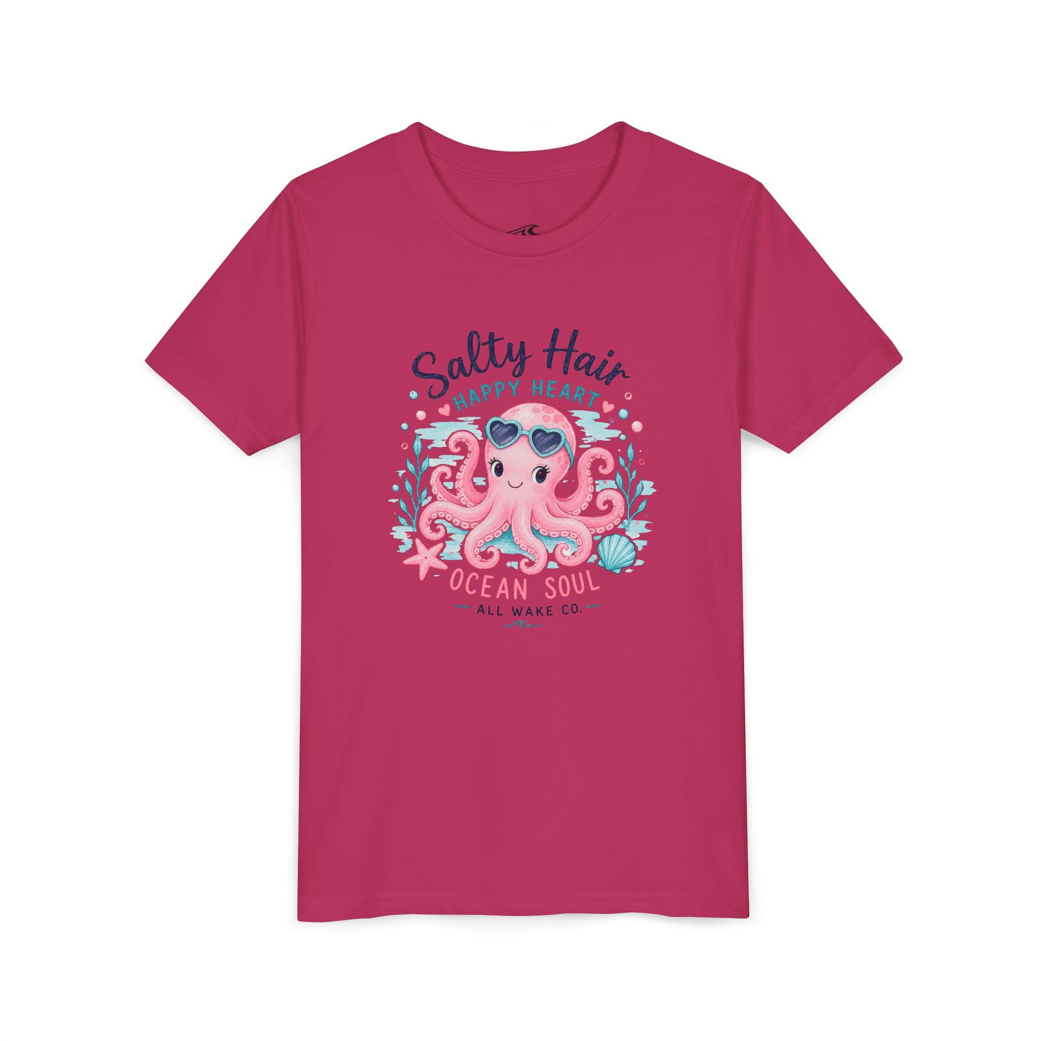 All Wake Co. Octopus Beach Hair Youth T-Shirt