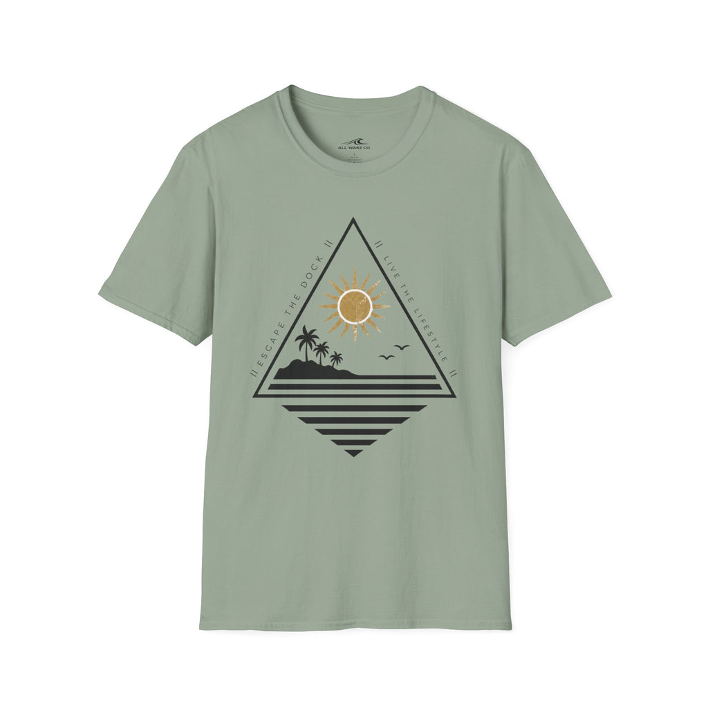All Wake Co Triangle Escape Dock T-Shirt