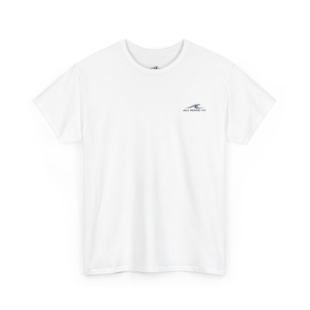 All Wake Co. White Caps Graphic T-Shirt