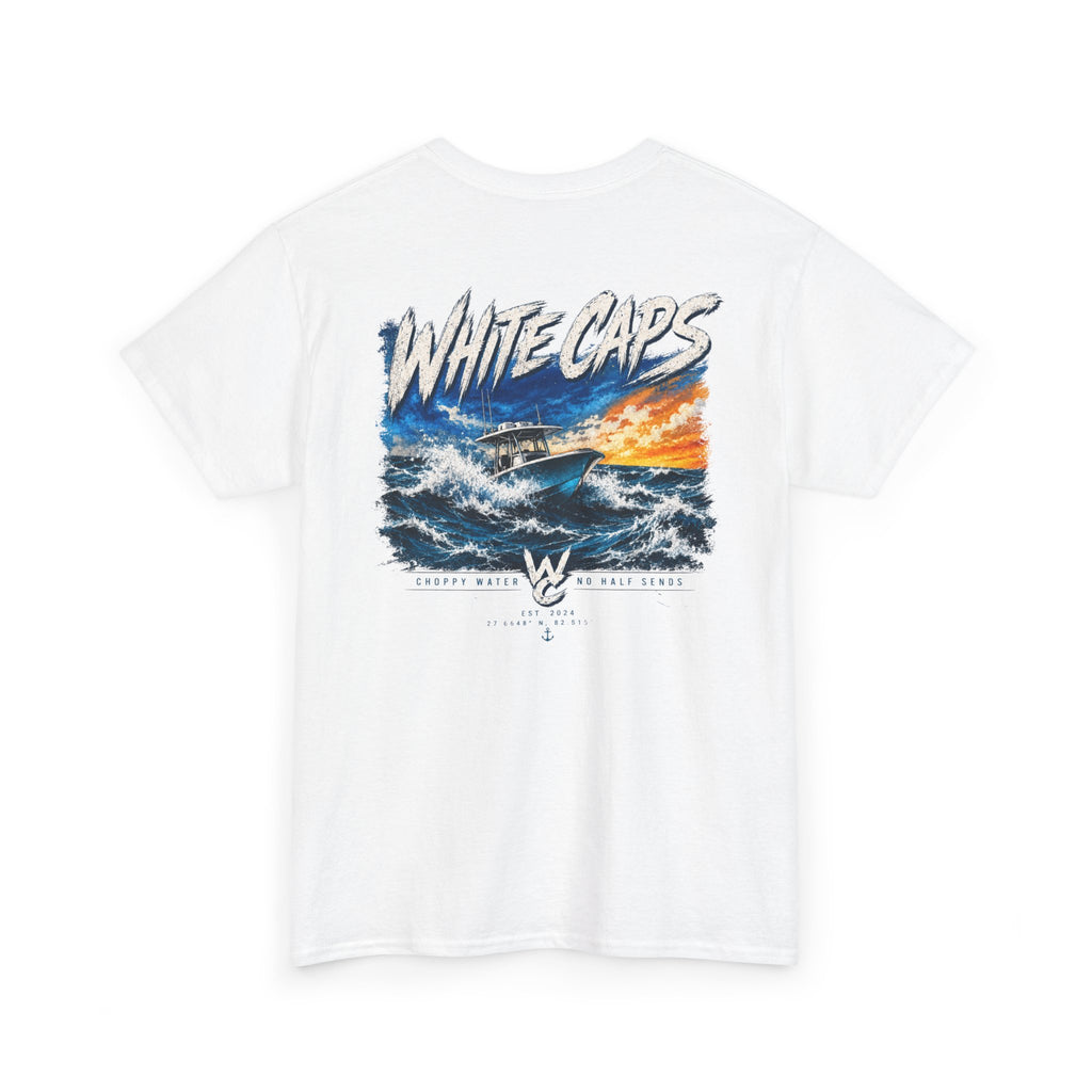 All Wake Co. White Caps Graphic T-Shirt