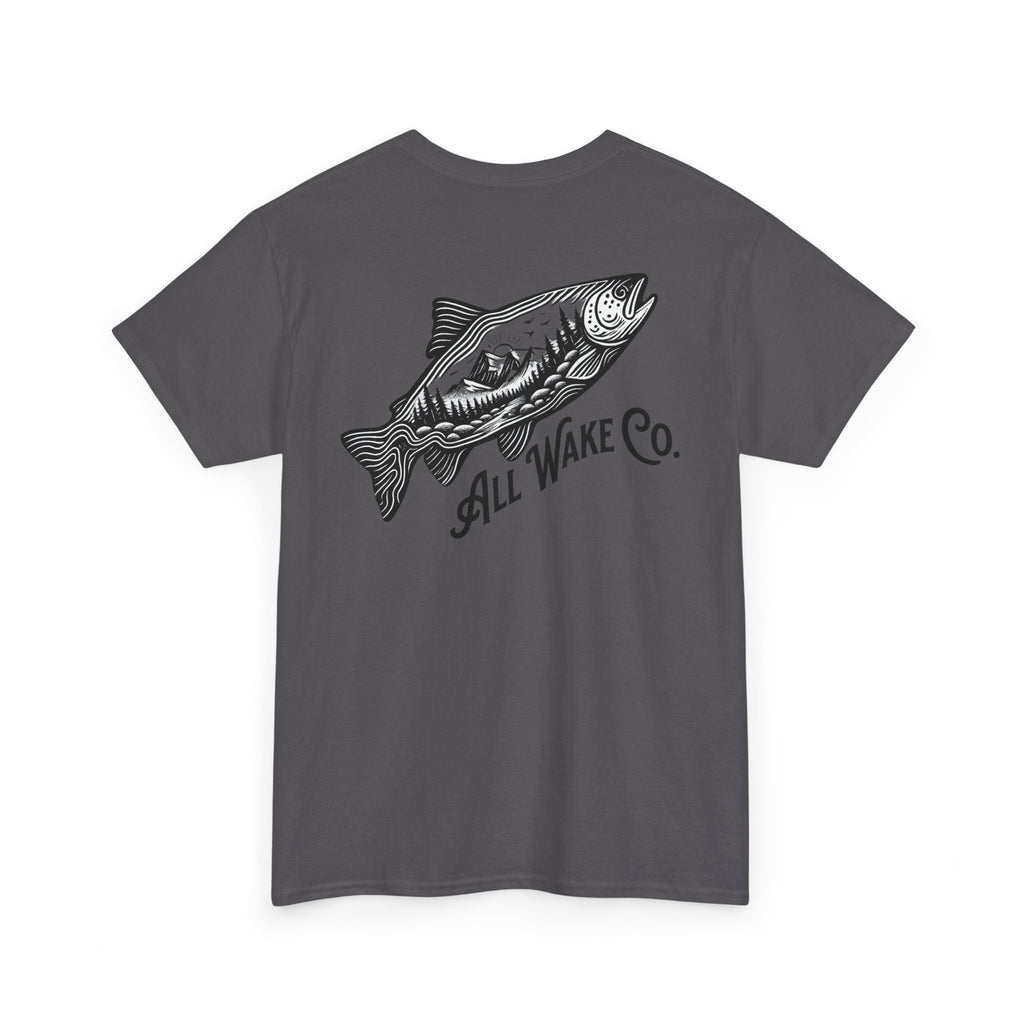 All Wake Co Salmon Topo T-Shirt