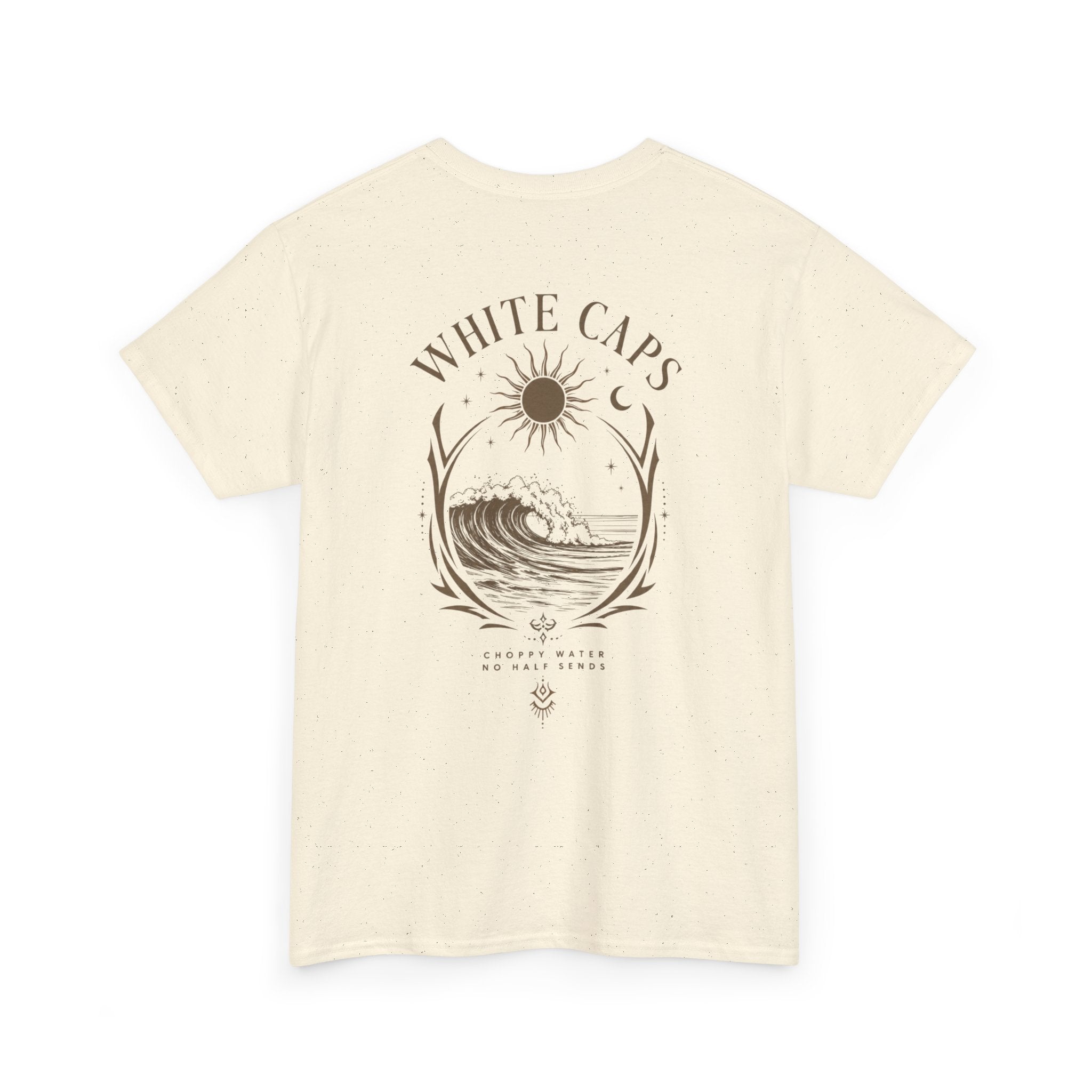 All Wake Co. Womens White Caps T-Shirt