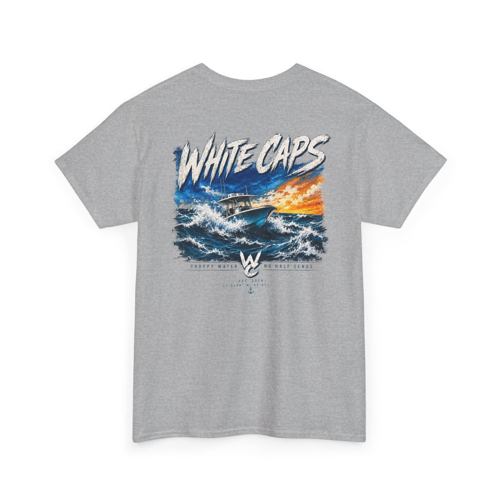 All Wake Co. White Caps Graphic T-Shirt