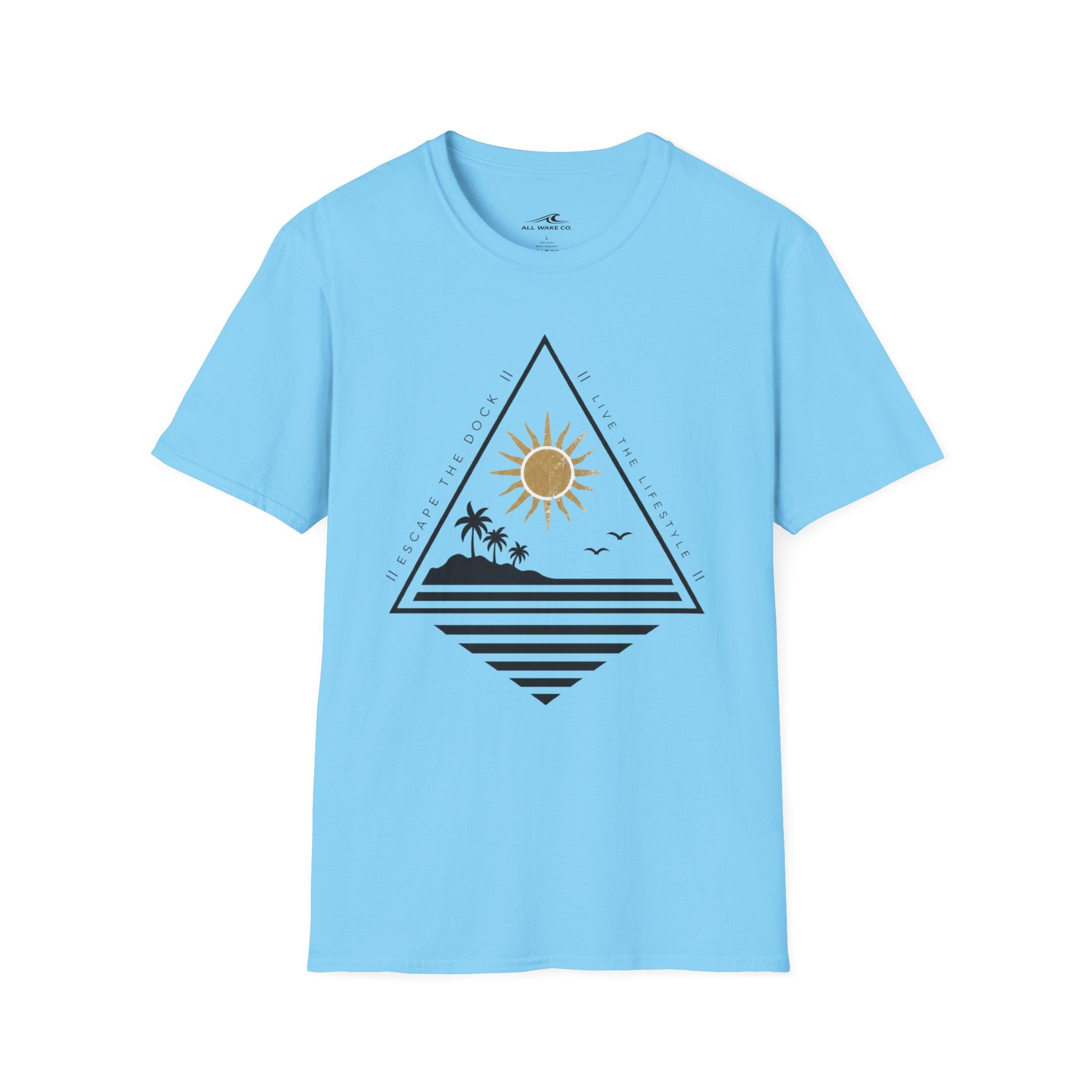 All Wake Co Triangle Escape Dock T-Shirt