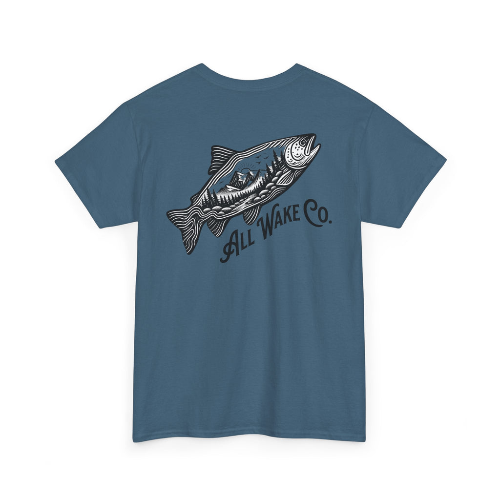 All Wake Co Salmon Topo T-Shirt