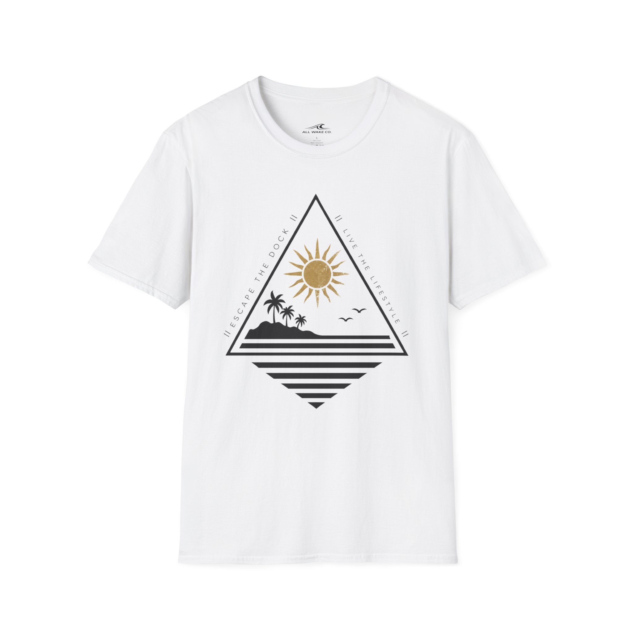 All Wake Co Triangle Escape Dock T-Shirt