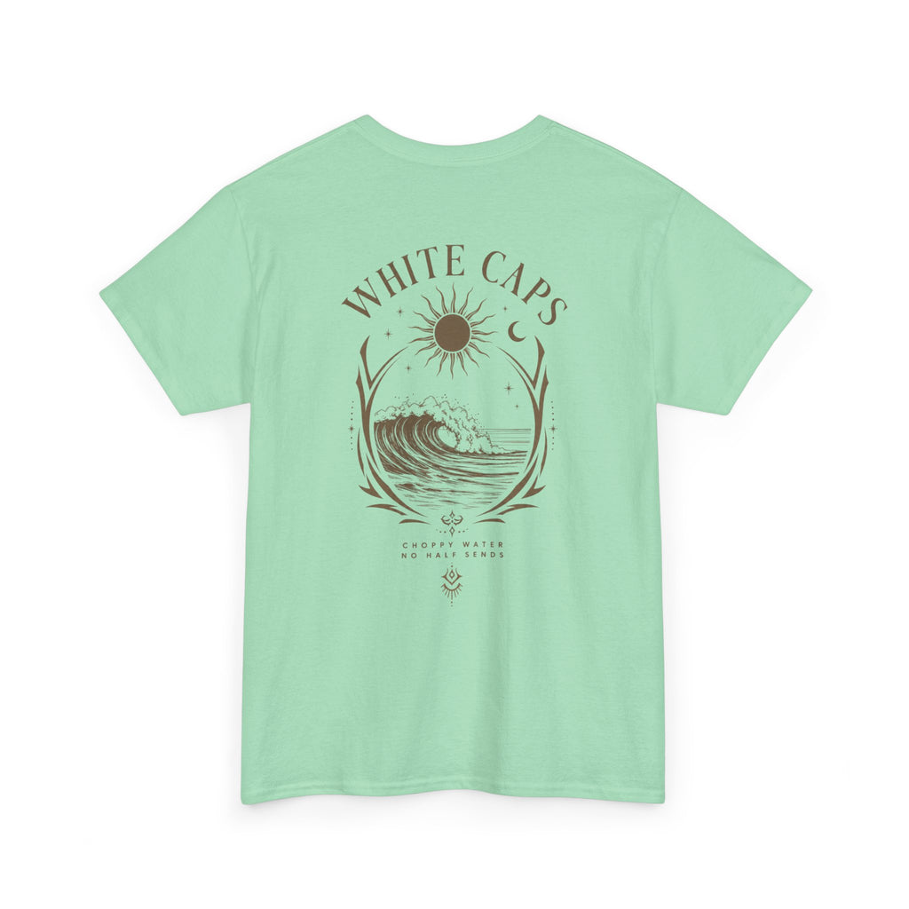 All Wake Co. Womens White Caps T-Shirt