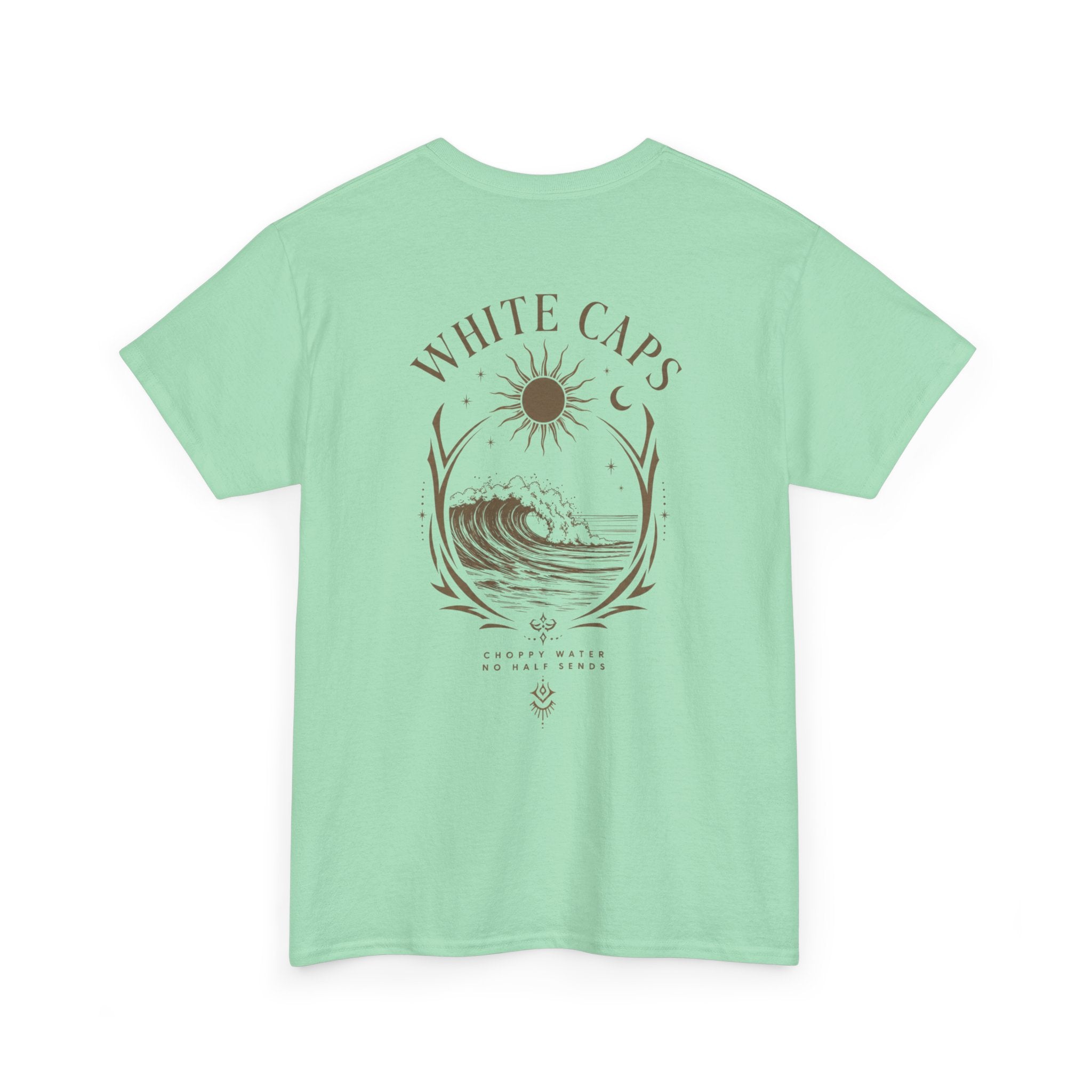 All Wake Co. Womens White Caps T-Shirt