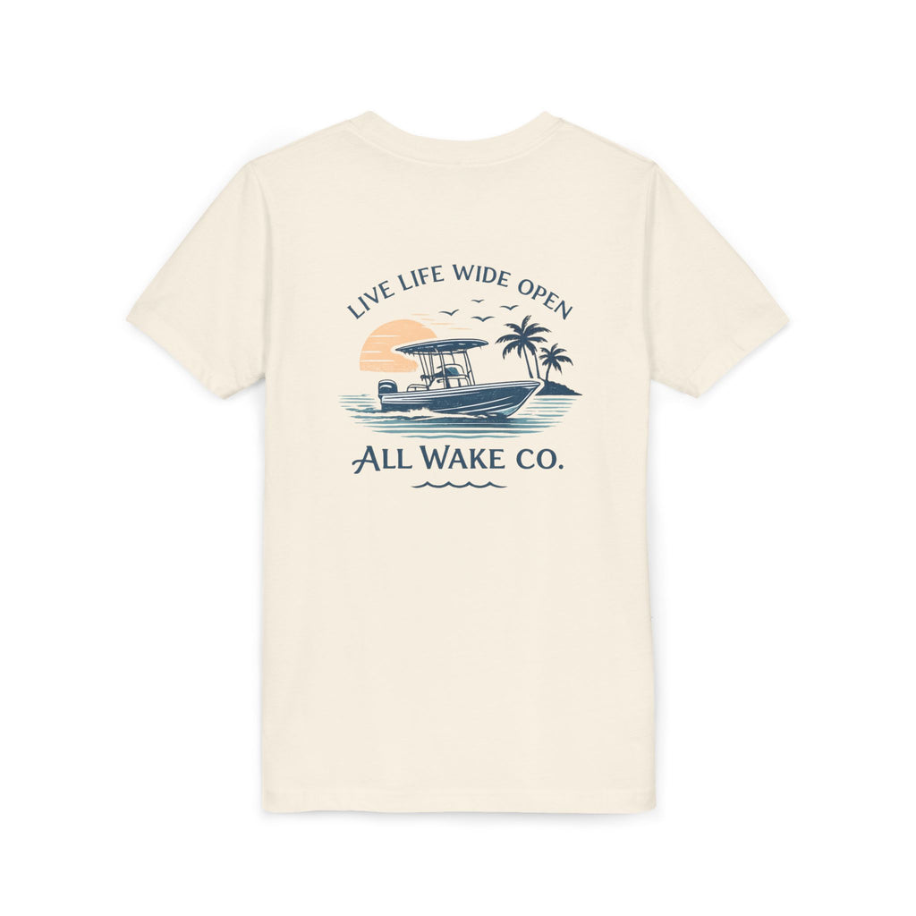 All Wake Co. Live Life Wide Open Youth T-Shirt