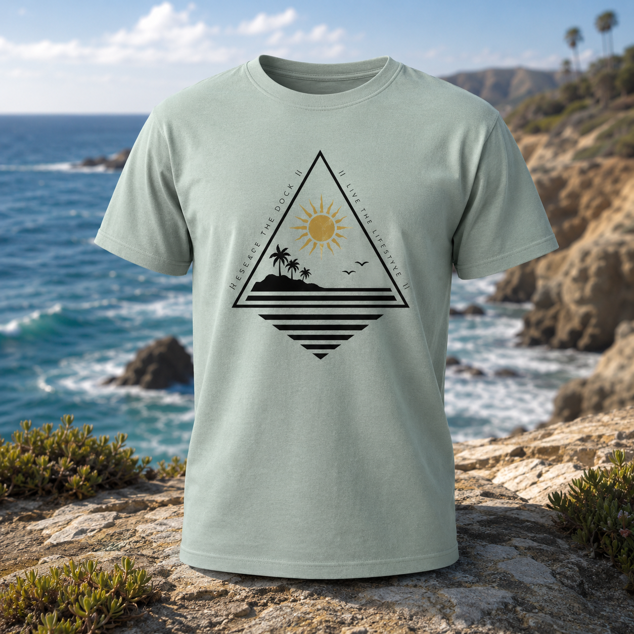 All Wake Co Triangle Escape Dock T-Shirt