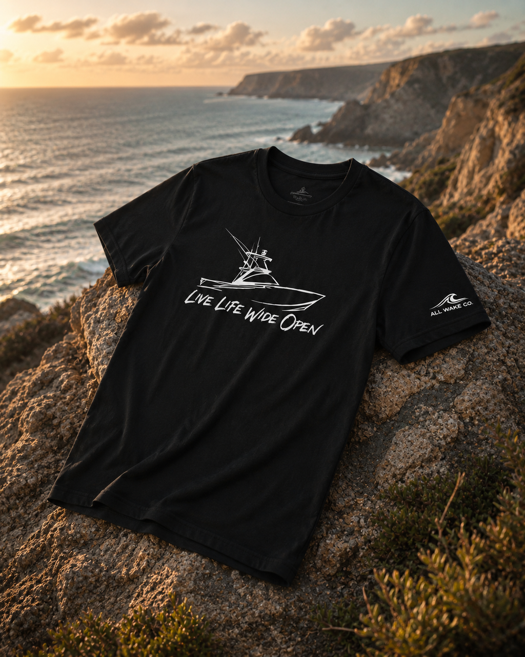 All Wake Co. Sport Live Life Wide Open T-Shirt