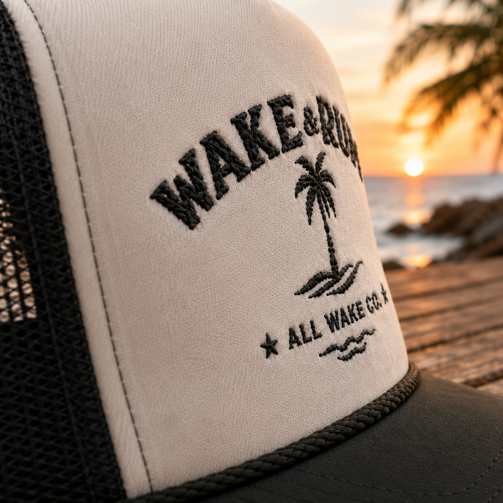 All Wake Co. Wake & Rum Trucker Cap