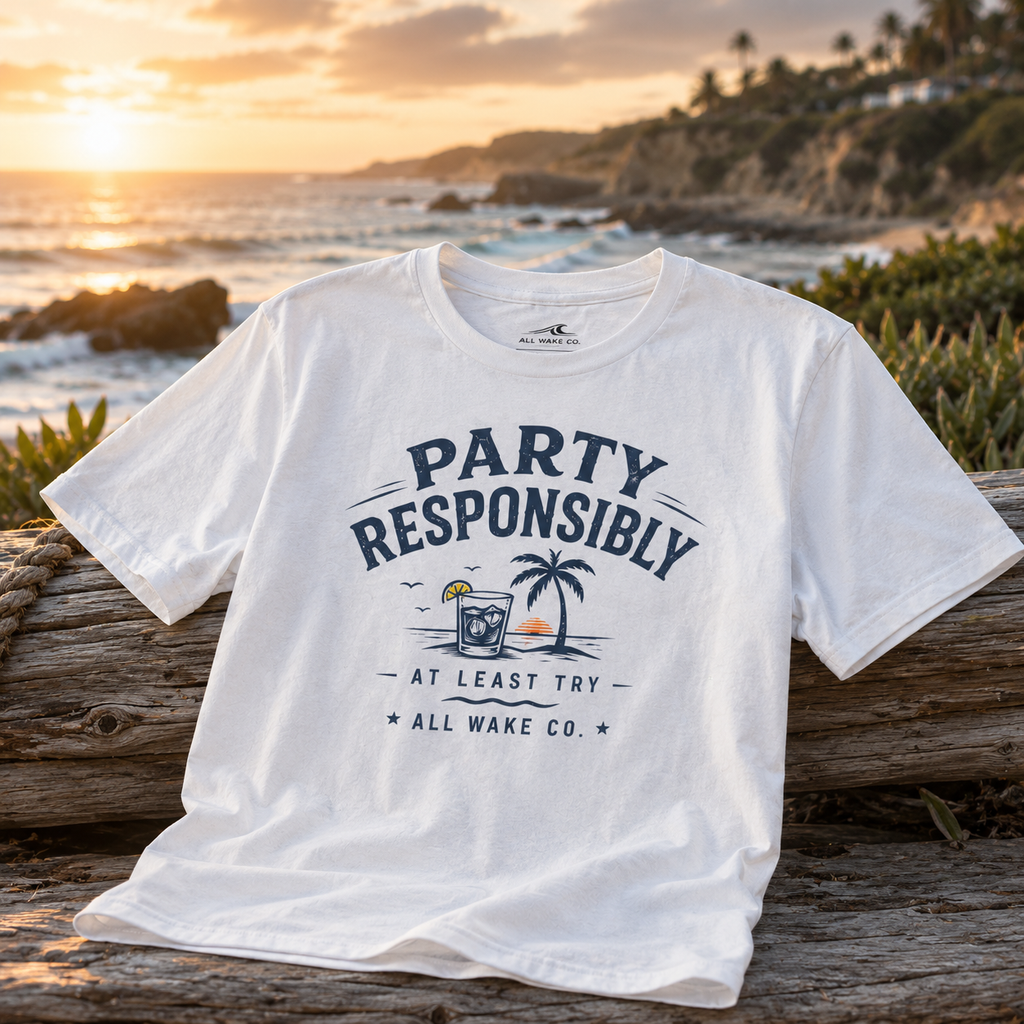 All Wake Co Party Responsibly T-Shirt