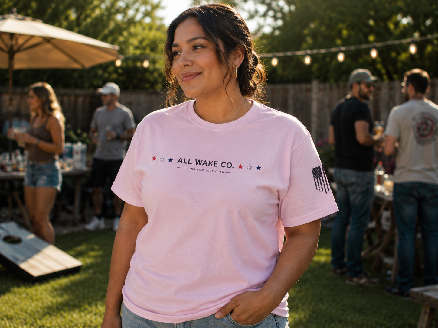 All Wake Co. America Theme W T-Shirt