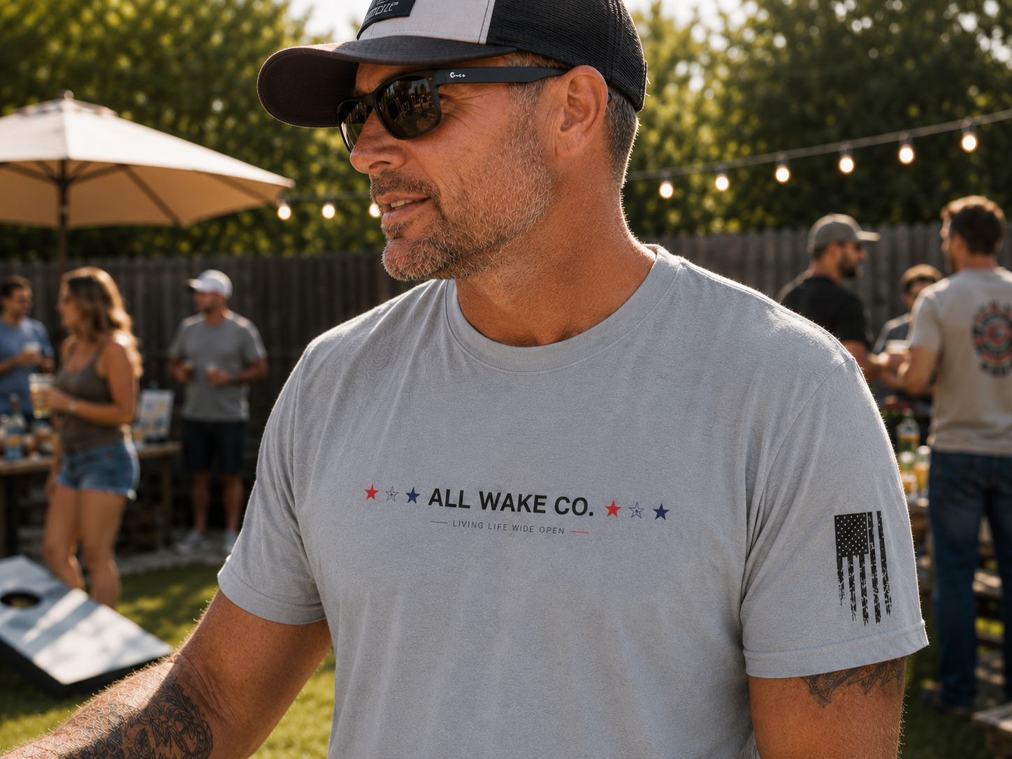 All Wake Co. America Theme T-Shirt