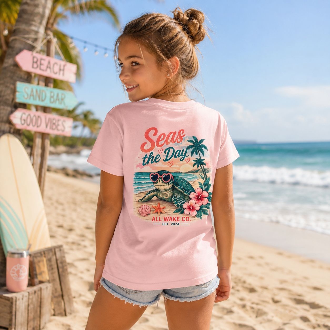 All Wake Co. Seas The Day Youth T-Shirt