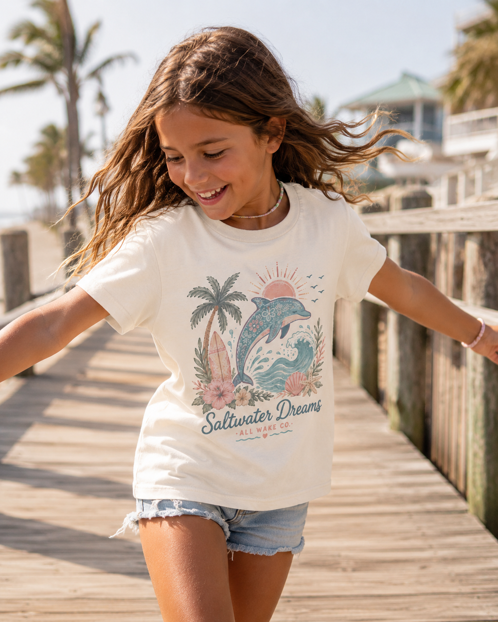 All Wake Co. Saltwater Dreams Youth T-Shirt