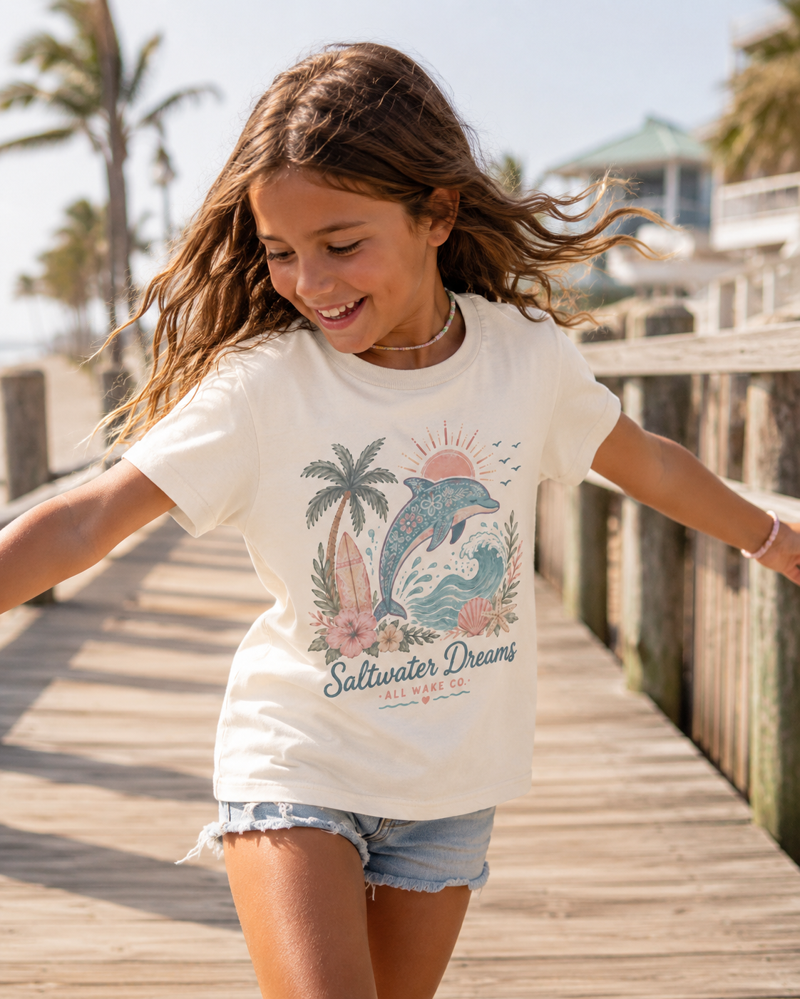 All Wake Co. Saltwater Dreams Youth T-Shirt