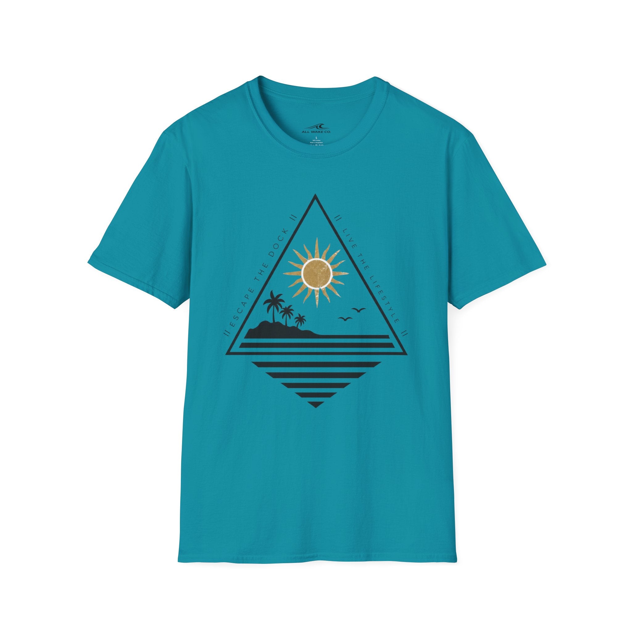 All Wake Co Triangle Escape Dock T-Shirt