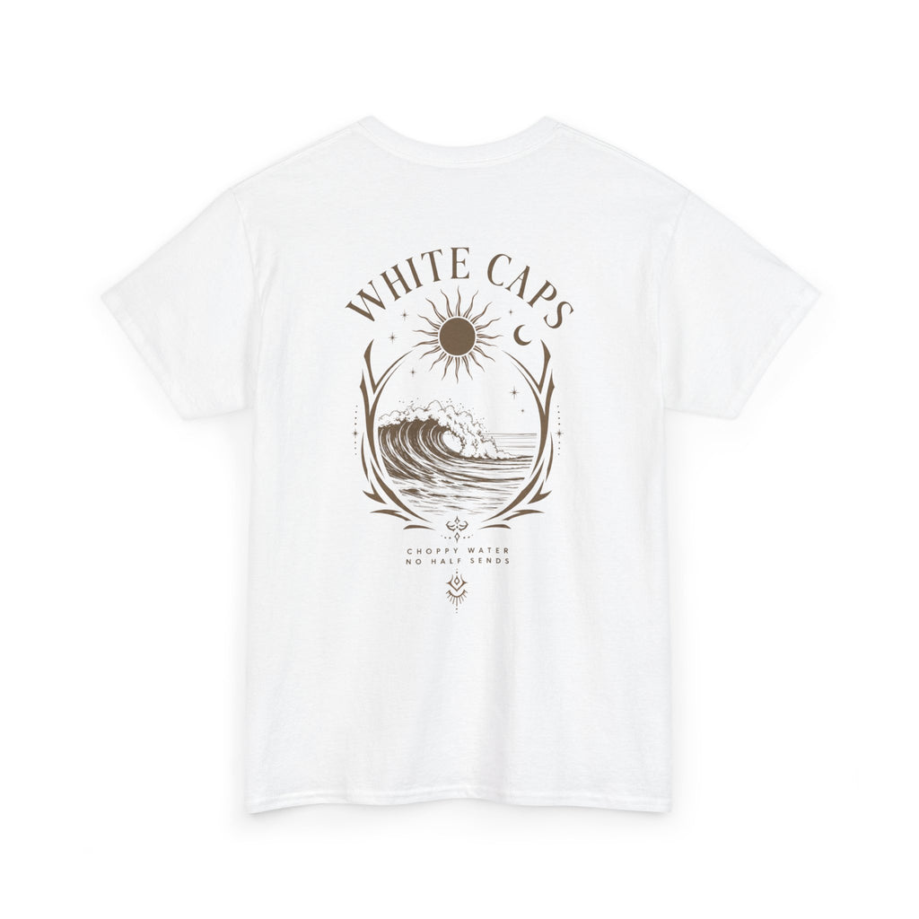 All Wake Co. Womens White Caps T-Shirt