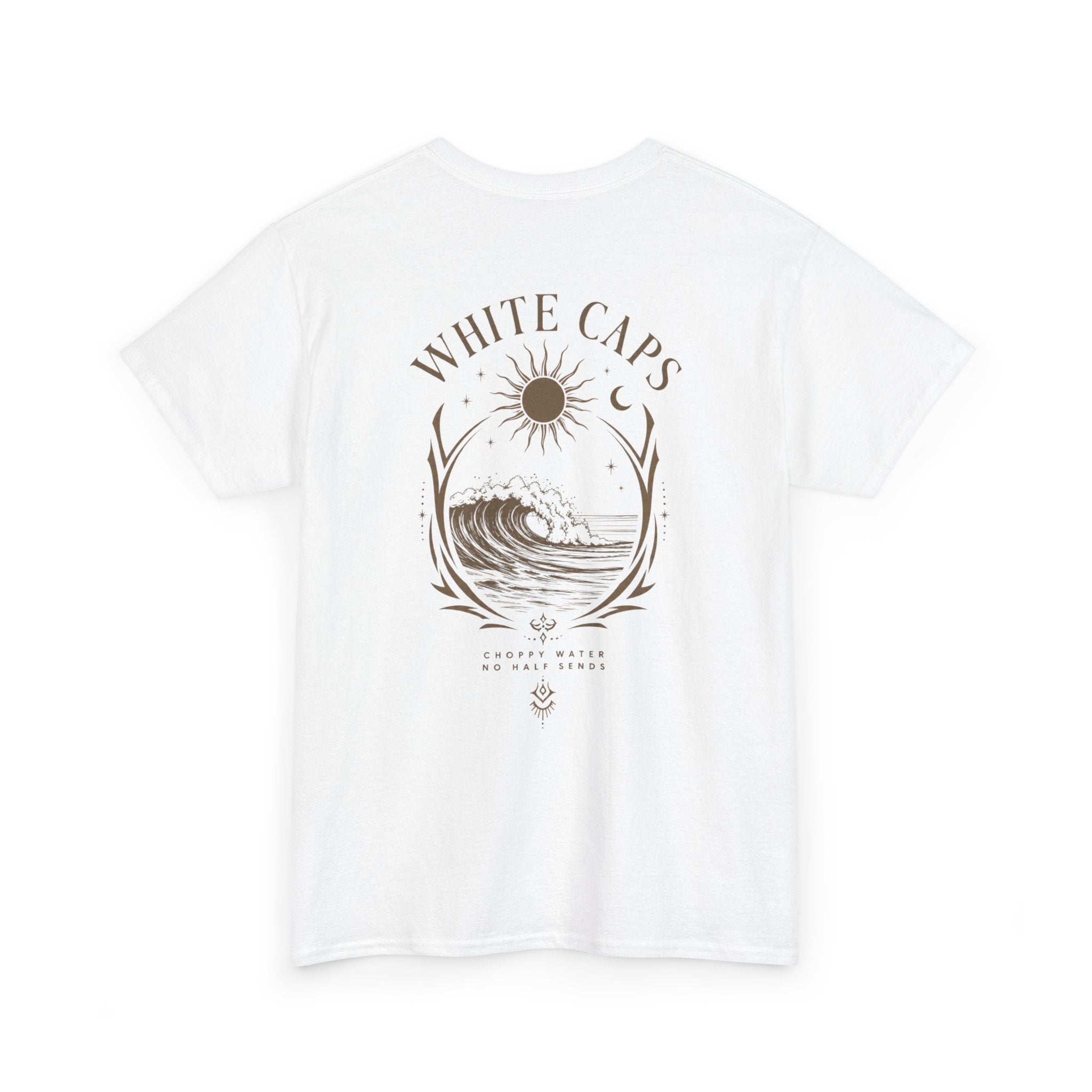 All Wake Co. Womens White Caps T-Shirt