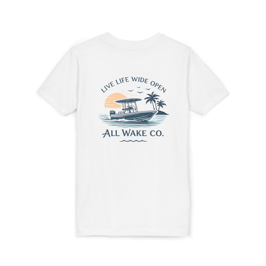 All Wake Co. Live Life Wide Open Youth T-Shirt
