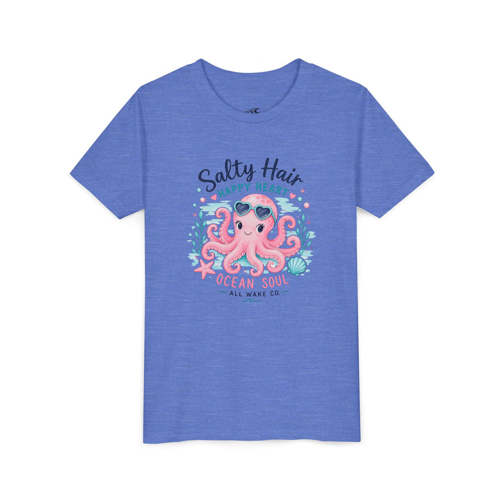 All Wake Co. Octopus Beach Hair Youth T-Shirt