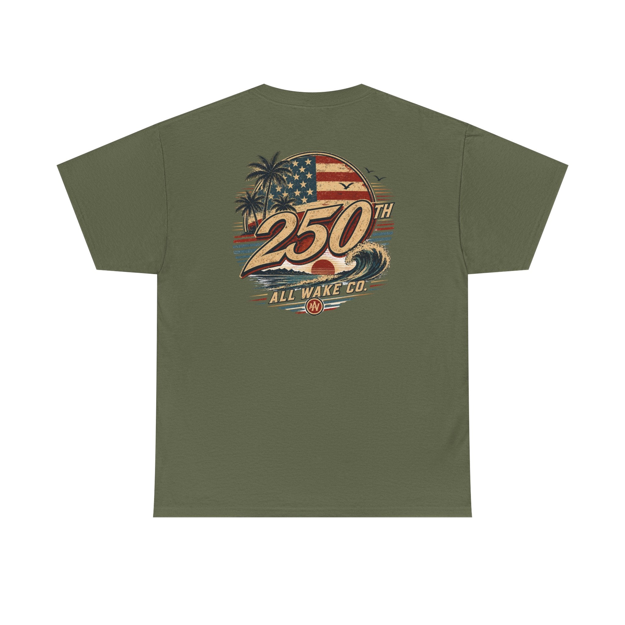 All Wake Co. Retro 250th Wave T-Shirt