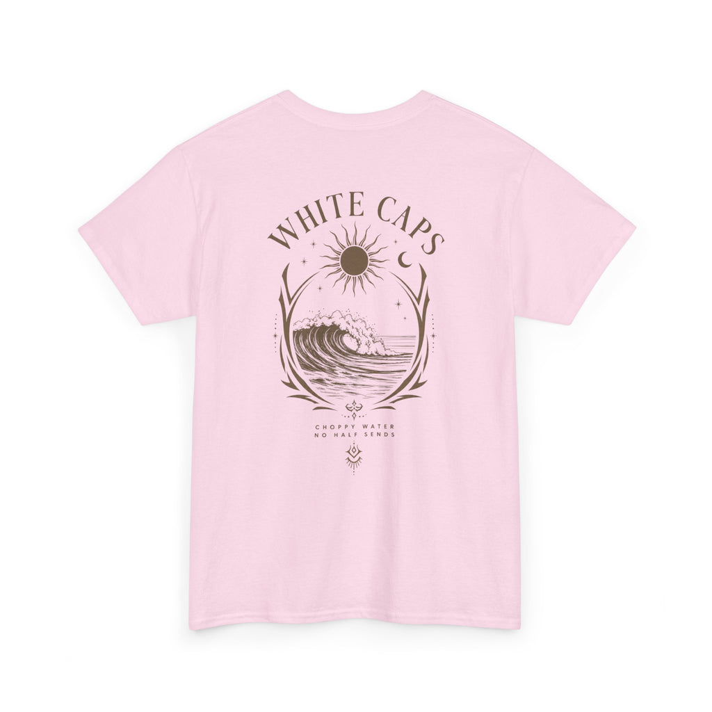 All Wake Co. Womens White Caps T-Shirt
