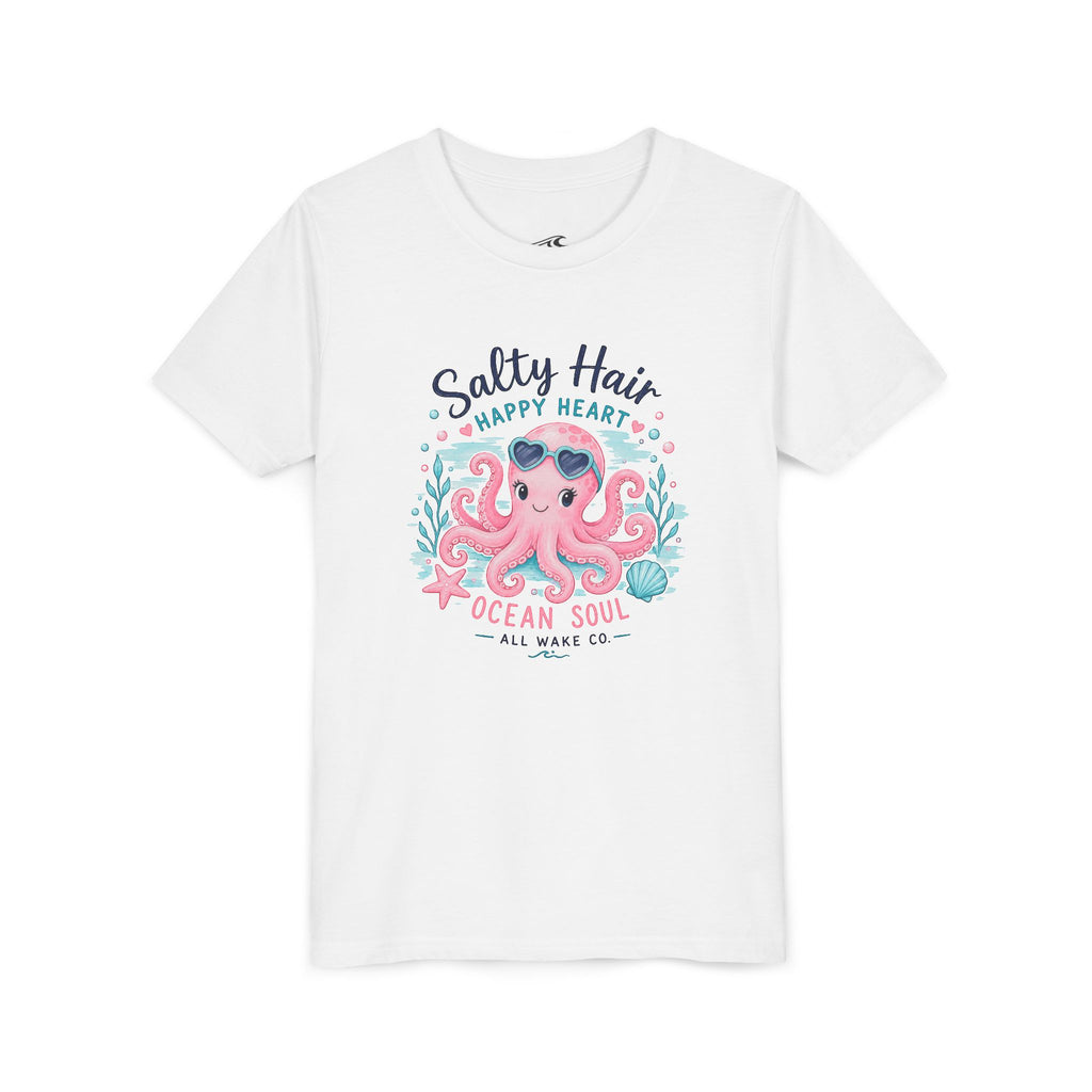 All Wake Co. Octopus Beach Hair Youth T-Shirt