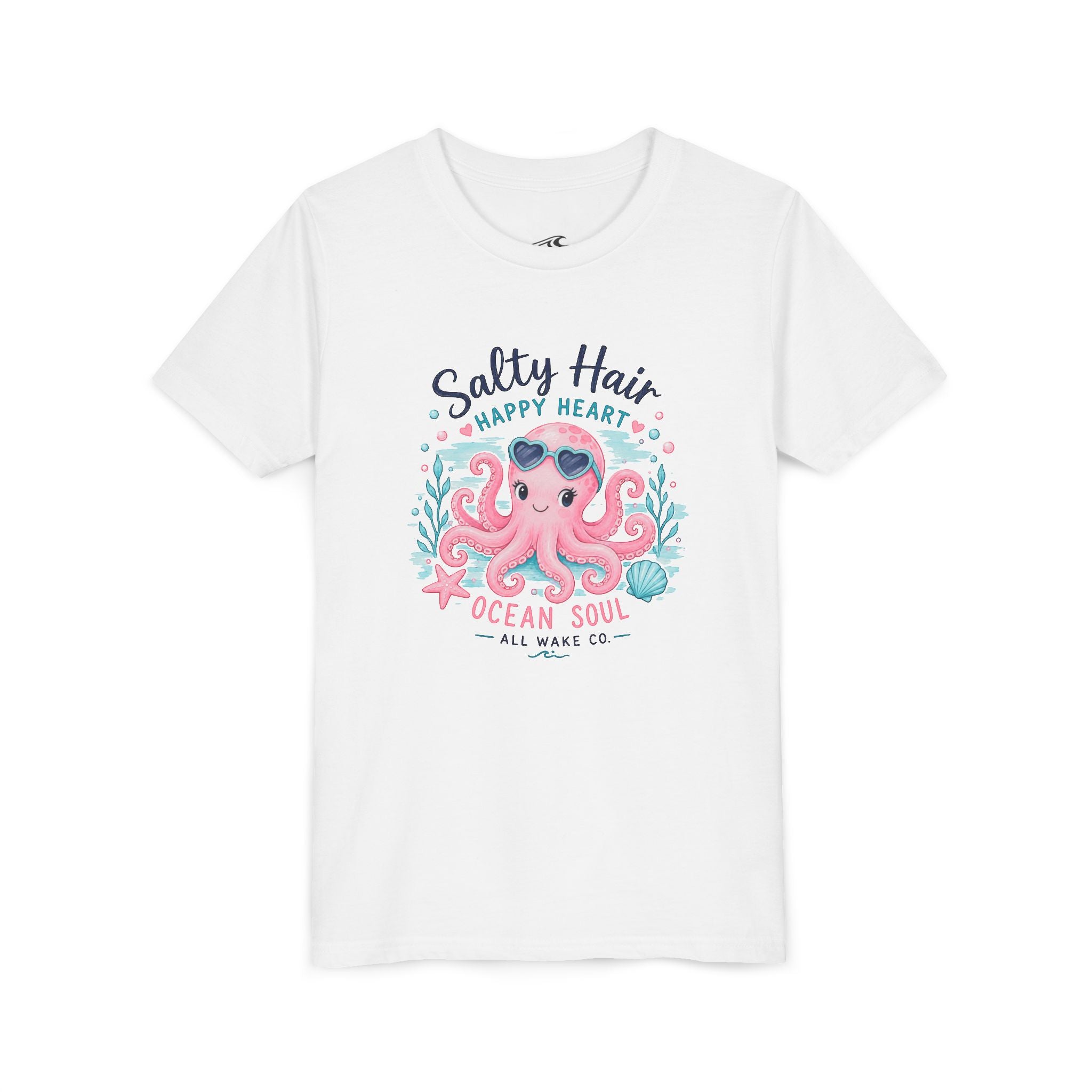 All Wake Co. Octopus Beach Hair Youth T-Shirt