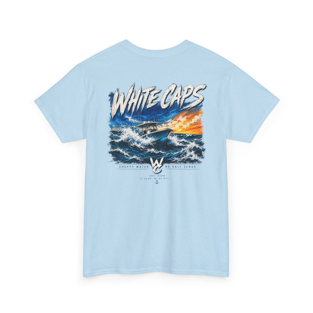 All Wake Co. White Caps Graphic T-Shirt