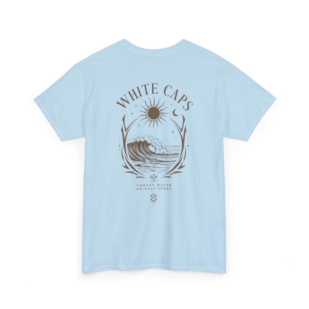 All Wake Co. Womens White Caps T-Shirt