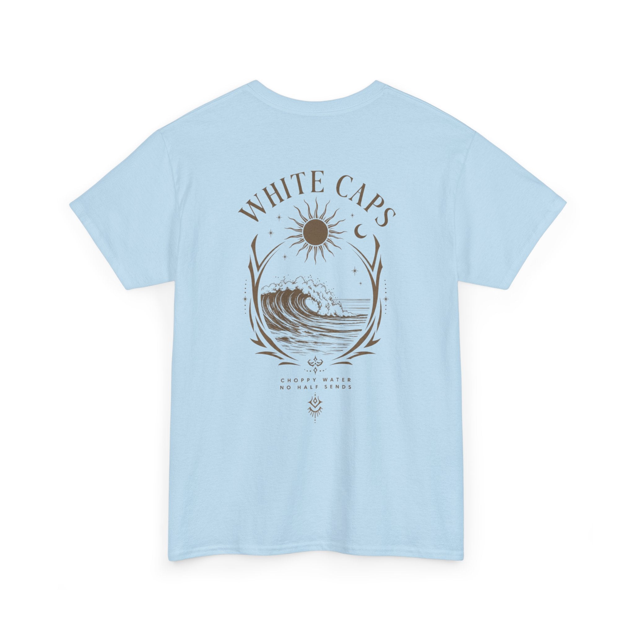All Wake Co. Womens White Caps T-Shirt