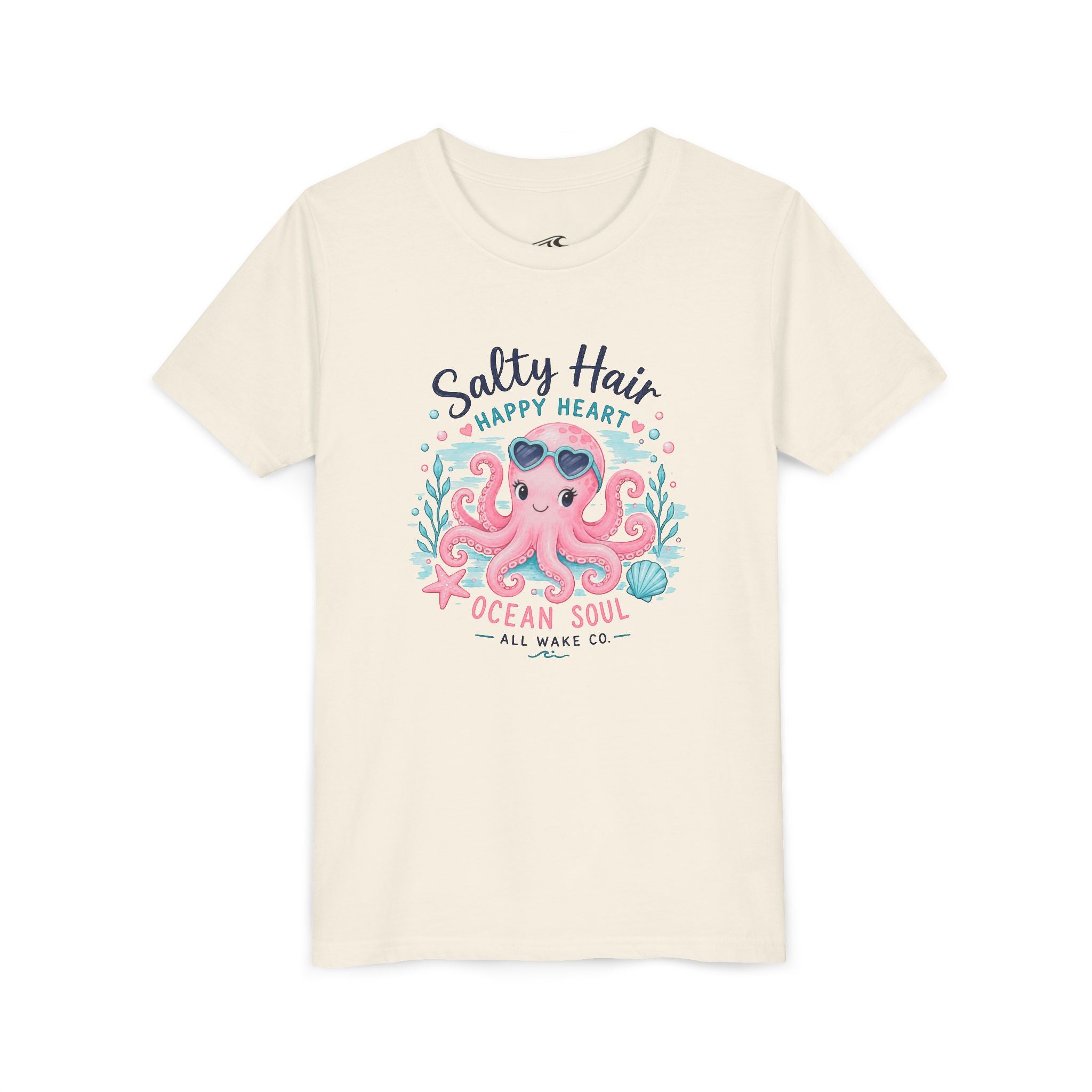 All Wake Co. Octopus Beach Hair Youth T-Shirt