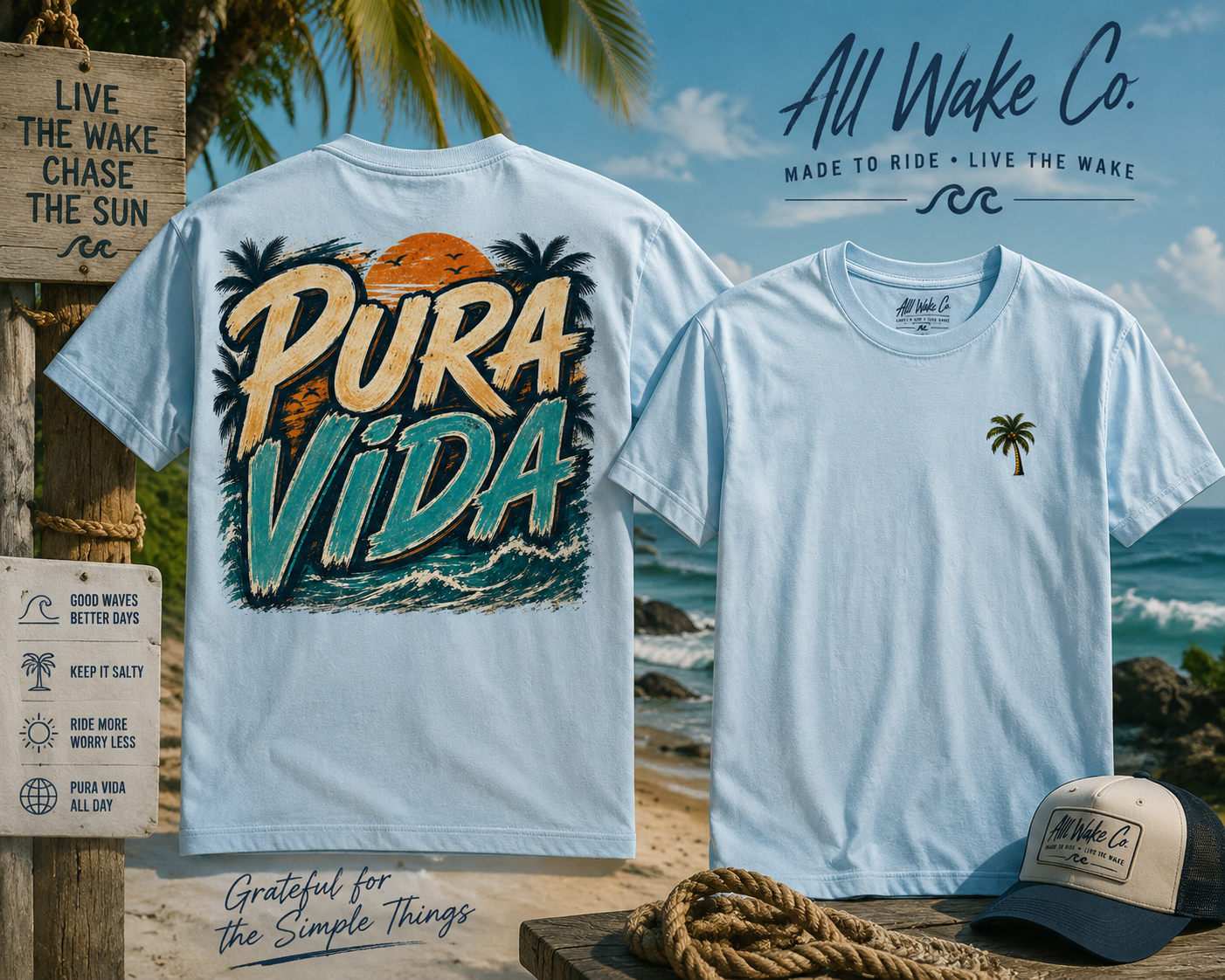 Unisex Pura Vida T-Shirt